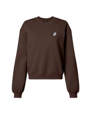 Alix Spook-A-Latte Relaxed Sweatshirt - Brown
