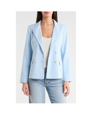 Vince Camuto Double Breasted Jacket - Blue