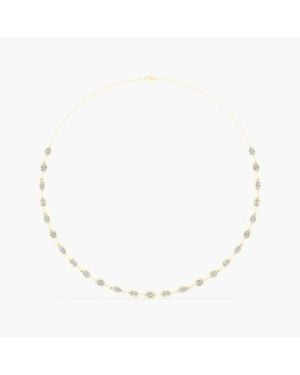 Everlee Frame Multi Shape Tennis Lab Diamond Necklace - White
