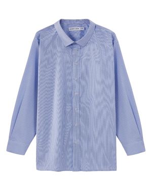 Regent Row Big And Tall Long Sleeve Stanton Shirt, Tailored Fit, Performance Fabric & Ventilated Armholes - Blue