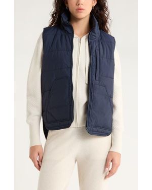 Zella Packable Quilted Vest - Blue
