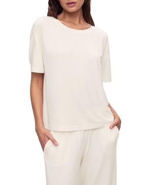 Eberjey Giselle Stretch Modal Pajama Top - White