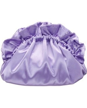 Nina Cristy Satin Clutch - Purple