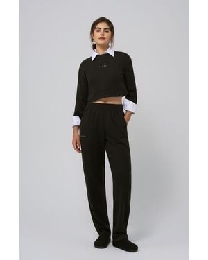 JUANA Off Hours Mid Rise Sweatpants - Black