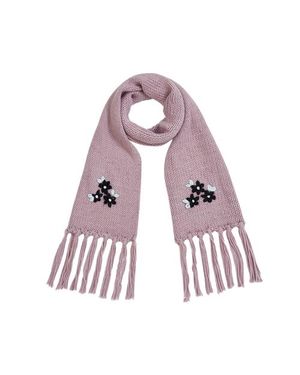 Fable England Forget-Me-Not Knitted Scarf - Pink