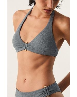 ViX Nika Alanna Halter Bikini Top - Gray