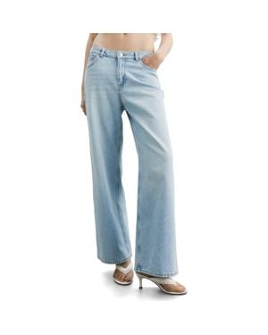 H&M Baggy Regular Waist Jeans - Blue