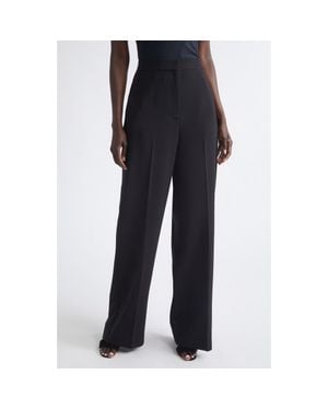 St. John Maddie Stretch Wide Leg Pants - Black