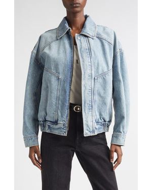 Saint Laurent Oversize Denim Jacket - Blue
