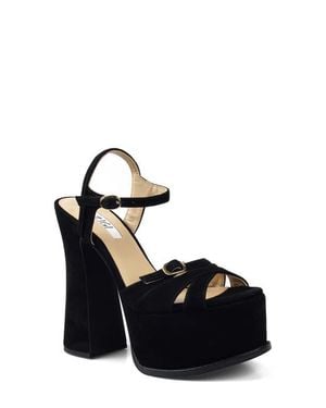 Zigi Harbor Ankle Strap Platform Sandal - Black