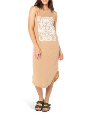 Roxy Made Of Sunshine Tank Midi Dress - Natural