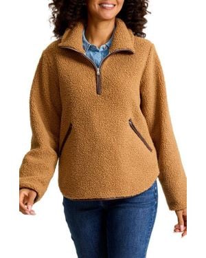 Tommy Bahama High Pile Fleece Half-Zip - Blue