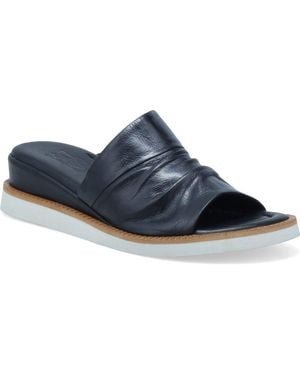 Miz Mooz Erin Platform Wedge Slide Sandal - Blue