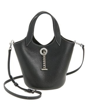 Veronica Beard Anchor Bucket Crossbody Bag - Black