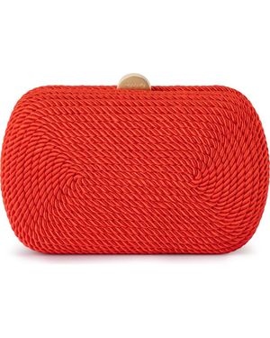 OLGA BERG Martina Rope Clutch - Red