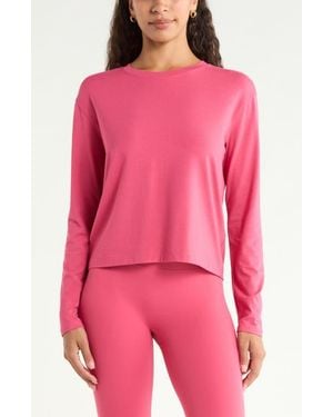 Zella New Take Long Sleeve T-Shirt - Pink