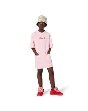 Lanvin Kids Short Sleeve T-Shirt Dress - Red