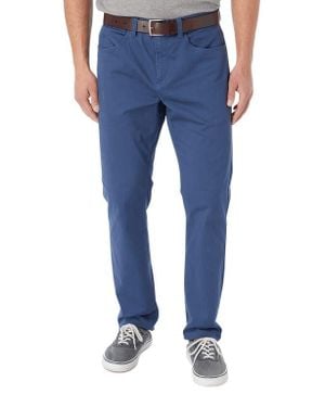 Fair Harbor Horizon Modern Fit Stretch Cotton Blend 5-Pocket Pants - Blue