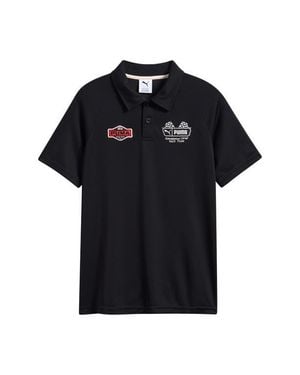 PUMA Kids' Moto Pack Performance Polo - Black