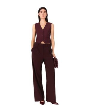 Maje Tailored High-Waisted Suit Pants