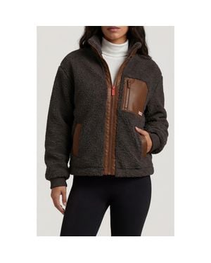 HUNTER Emma High Pile Fleece Jacket - Black