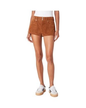 Blank NYC Hot Suede Shorts - Brown
