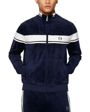 Sergio Tacchini Damarindo Stretch Velour Track Jacket - Blue