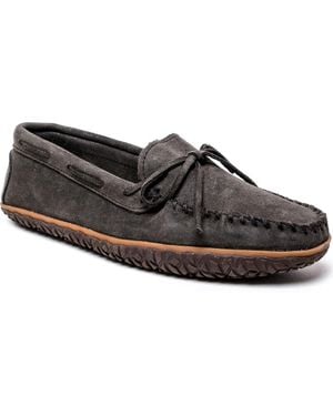 Minnetonka Tie Tread Loafer - Gray