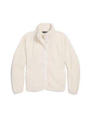 Vineyard Vines Cable Fleece Jacket - White