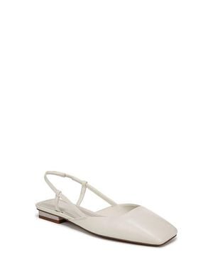Sarto Telica Slingback Flat - White