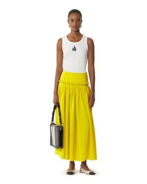 Lanvin Mother And Daughter Ribbed Tank Top - Yellow