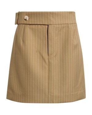 Odd Muse Pinstripe Miniskirt - Natural