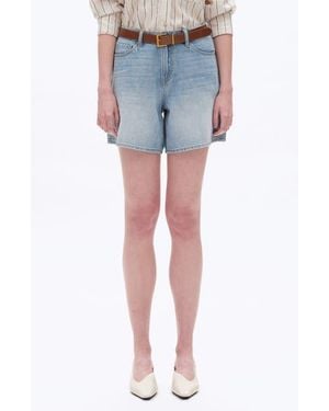 Bayeas Mid Rise Denim Shorts - Blue