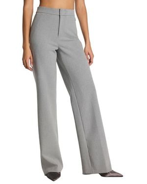 Spanx Spanxsupersmooth Wellsuited 360 High Waist Wide Leg Pants - Gray