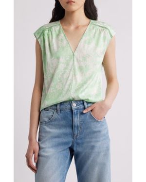 BOSS Binadi Sleeveless Stretch Silk Top - Blue