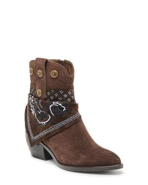 Dolce Vita Mekala Embroidered Bootie - Brown