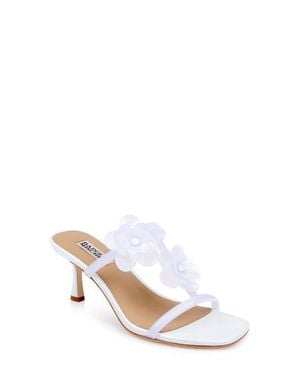 Badgley Mischka Xyra T-Strap Sandal - White