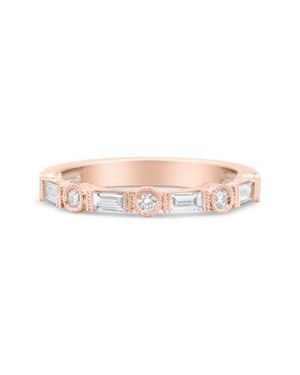 Haus of Brilliance 14K Rose 3/8 Cttw Diamond Bridal Band Ring - Pink