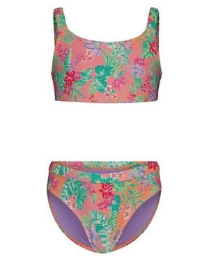 Roxy Kids' Coastal Breeze Two-Piece Swimsuit - Multicolor