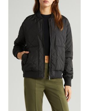 NWT Zella hot Hybrid Camo Quilted Black Jacket Size S