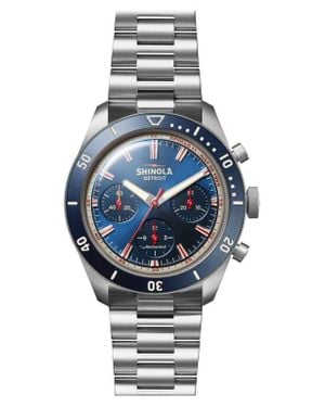 Shinola The Mooncraft Monster Chronograph Bracelet Watch, 43Mm - Gray