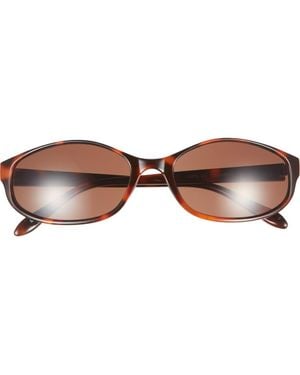 BP. Oval Wrap Sunglasses - Brown