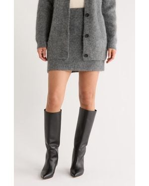 Marine Layer Suri Alpaca Blend Skirt - Gray