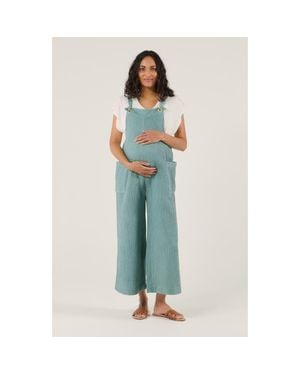 Cache Coeur Maternity And Nursing Dungaree Maya - Blue