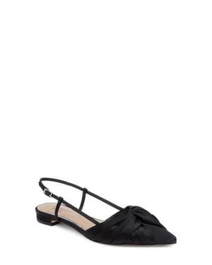 Badgley Mischka Zarah Pointed Toe Slingback Flat - Black
