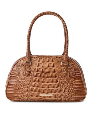 Brahmin Angie Leather Barrel Bag - Brown