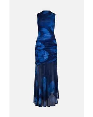 Saemdi Mara Mesh Dress - Blue
