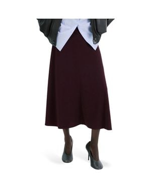 Mango Fine Knit Midi Skirt - Red