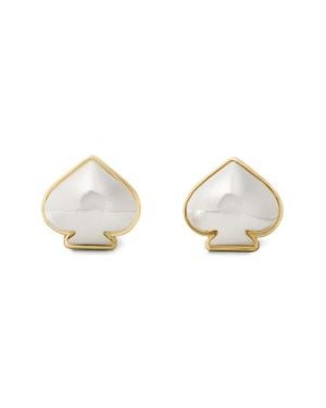 Kate Spade Spade Stud Earrings - White