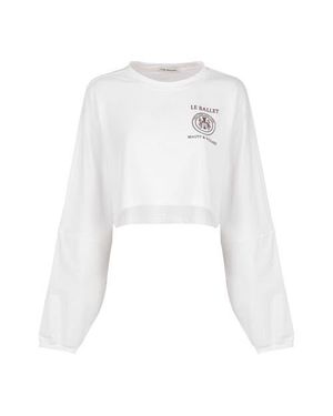 THE BALLET Linger Crop Top - White